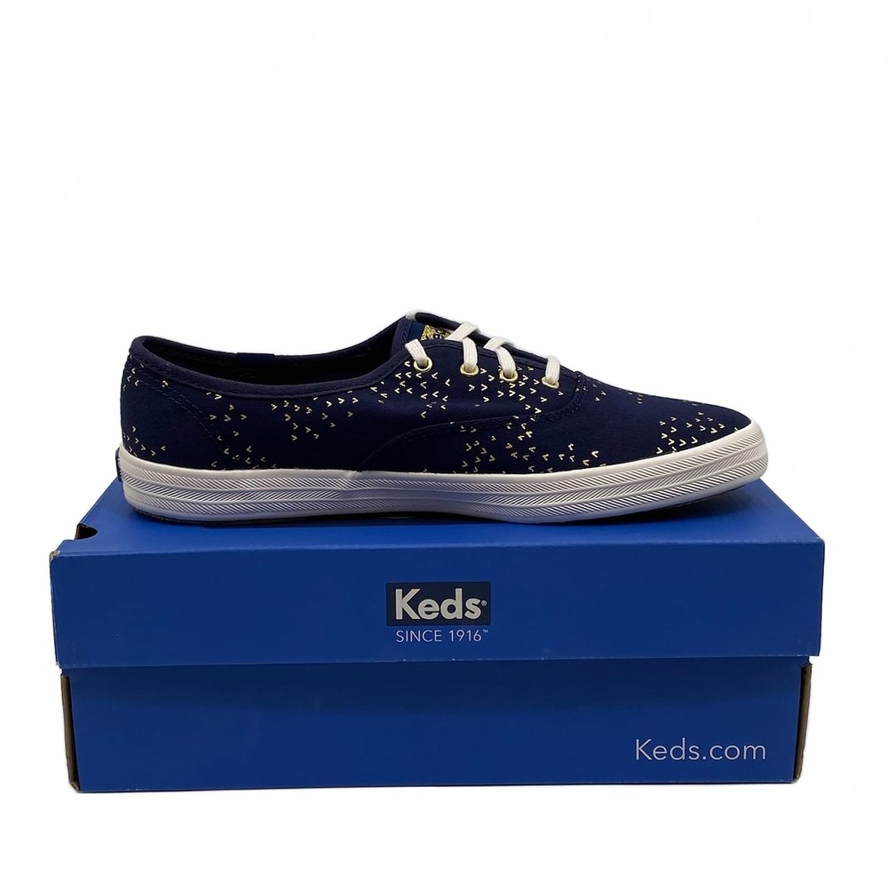 Keds Gold Blue Bird Sneakers | Women’s US 8.5